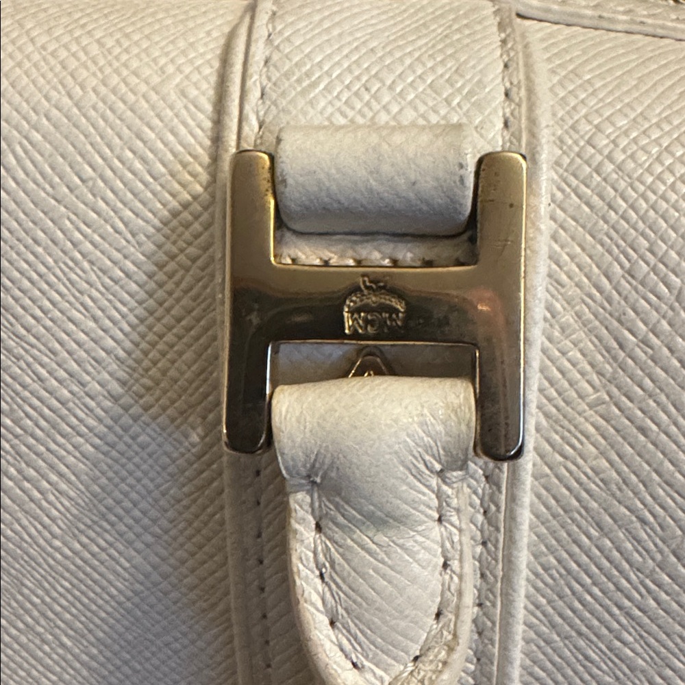 MCM Large Boston Bag with Gold Hardware - Picture 6 of 14